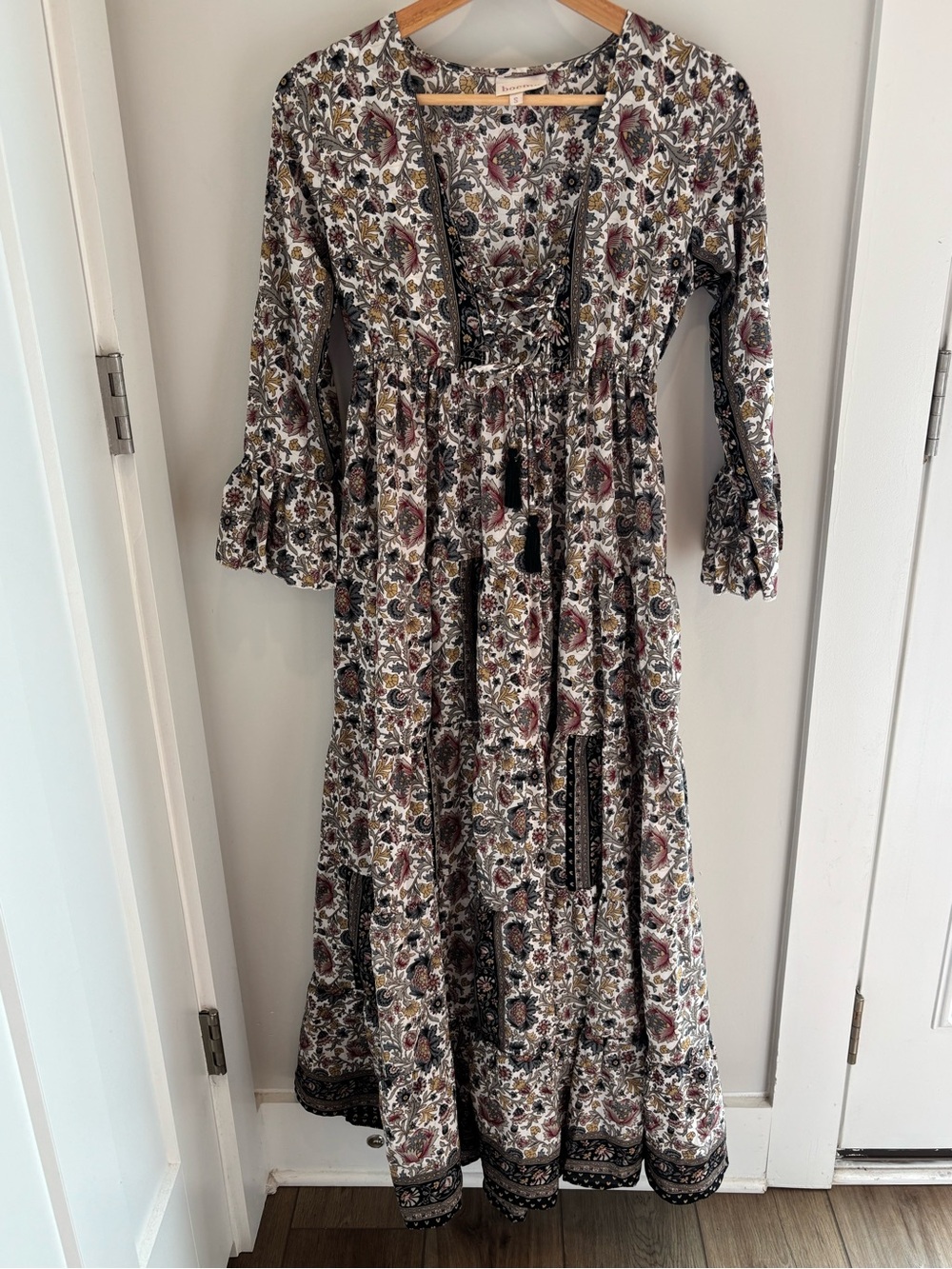 Boho Floral Maxi Dress - Multicolor